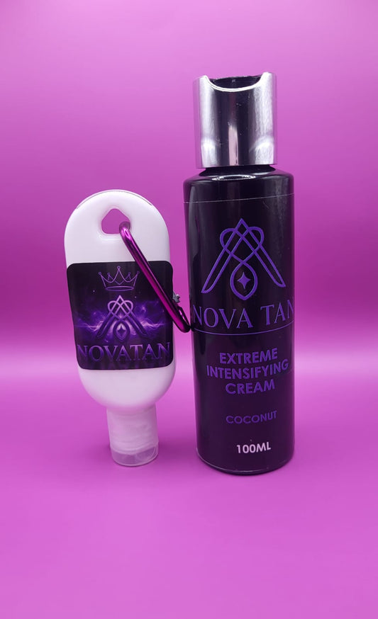 NovaTan Extreme Intensifying Cream + Travel Clip Bottle